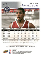 تحميل الصورة إلى عارض المعرض، 2008-09 Upper Deck First Edition #228 Jason Thompson