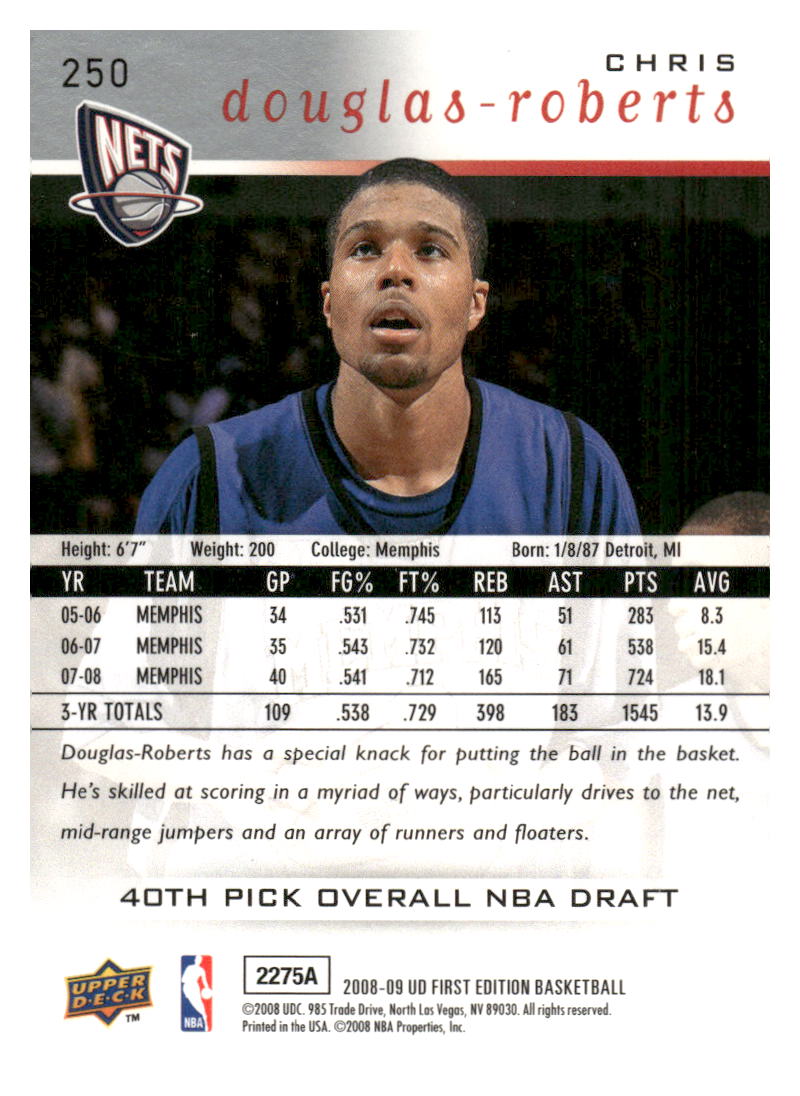2008-09 Upper Deck First Edition #250 Chris Douglas-Roberts