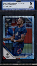 将图片加载到图库查看器,2021-22 Topps Chrome UEFA Champions League #1 Kylian Mbappé Refractor ISA 9