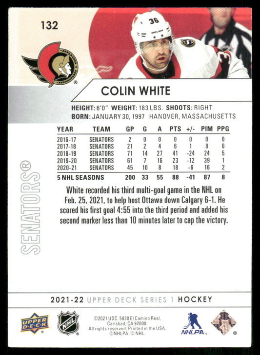 2021-22 Upper Deck #132 Colin White