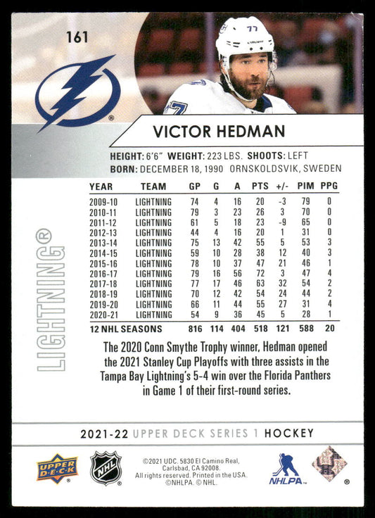 2021-22 Upper Deck #161 Victor Hedman