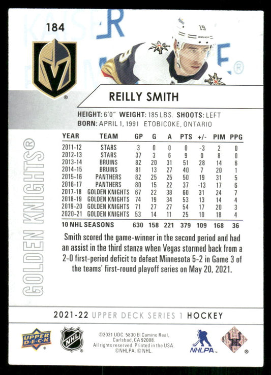 2021-22 Upper Deck #184 Reilly Smith