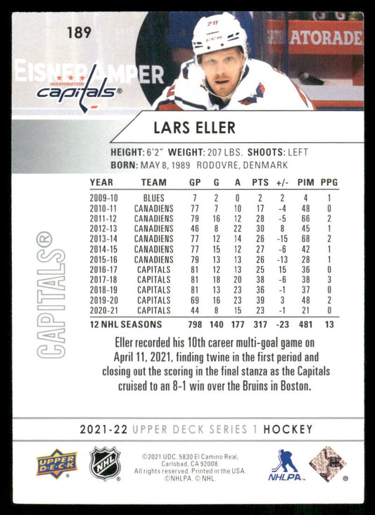 2021-22 Upper Deck #189 Lars Eller