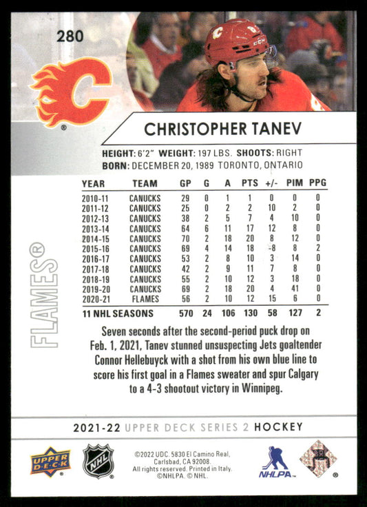 2021-22 Upper Deck #280 Christopher Tanev