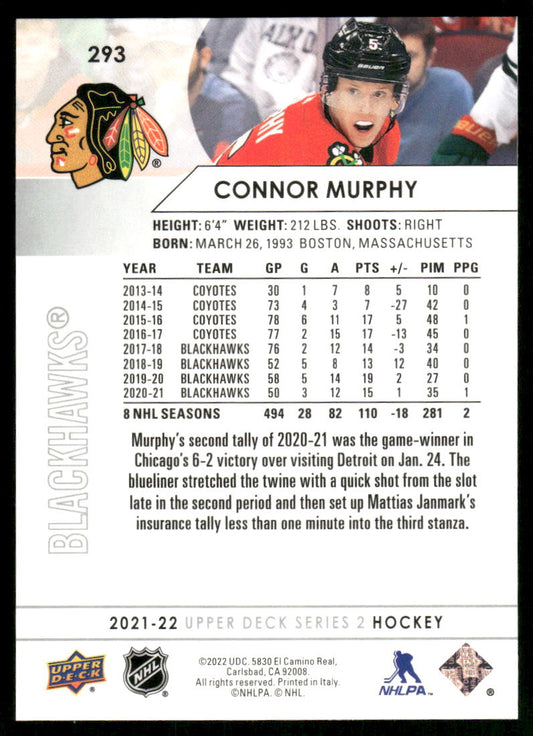 2021-22 Upper Deck #293 Connor Murphy