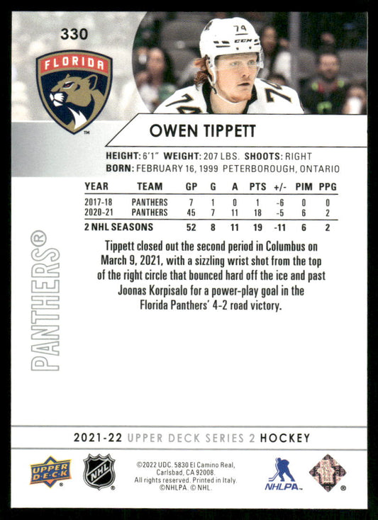 2021-22 Upper Deck #330 Owen Tippett