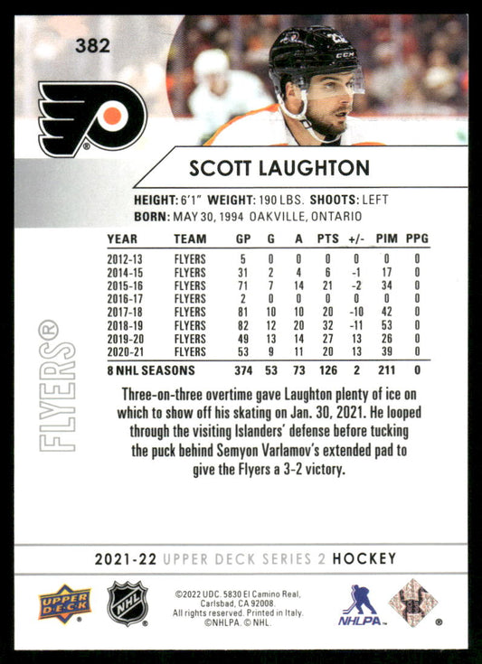 2021-22 Upper Deck #382 Scott Laughton