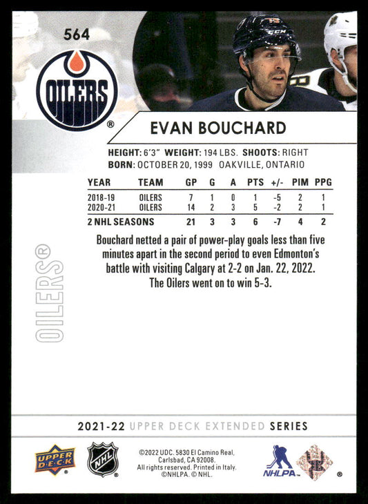 2021-22 Upper Deck #564 Evan Bouchard