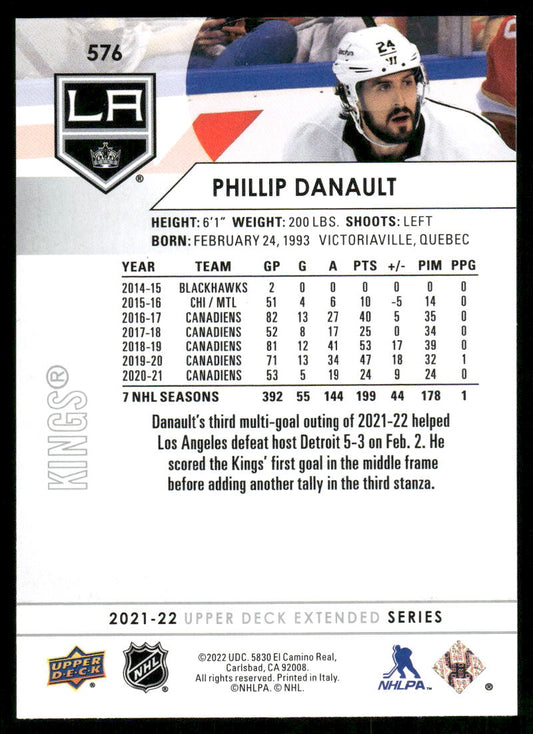 2021-22 Upper Deck #576 Phillip Danault