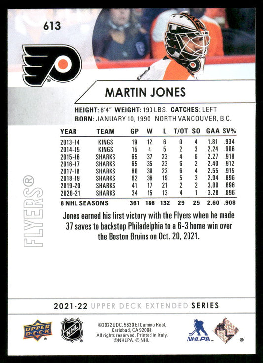 2021-22 Upper Deck #613 Martin Jones