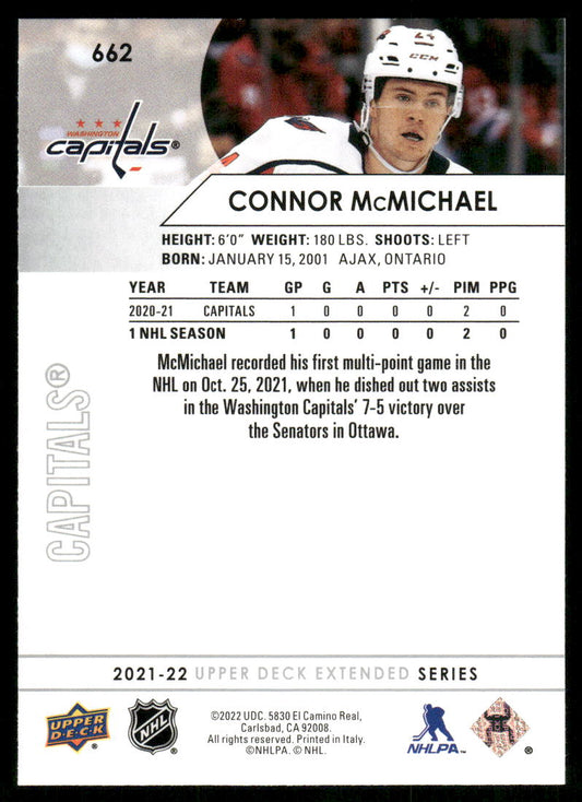 2021-22 Upper Deck #662 Connor McMichael