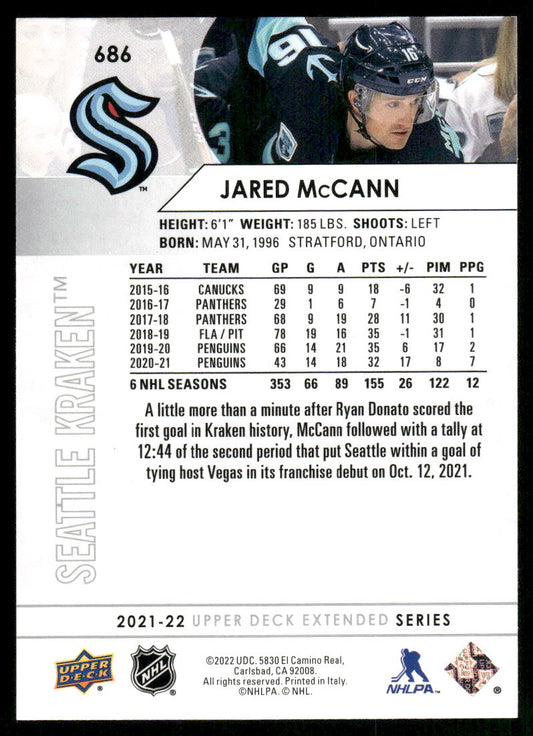 2021-22 Upper Deck #686 Jared McCann