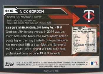 2015 Bowman's Best Hi-def Heritage Refractor Nick Gordon #HDH-NG Minnesota Twins