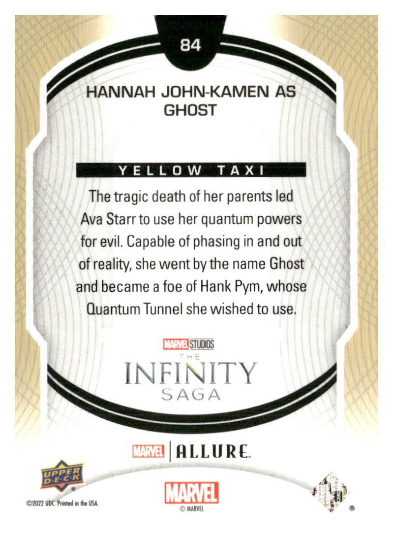 2022 Upper Deck Allure Marvel Studios #84 Hannah John Kamen as Ghost Yellow Taxi