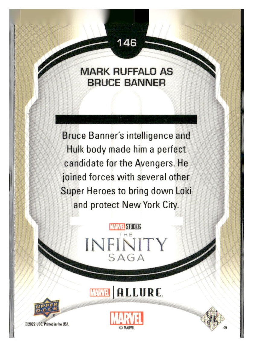 2022 Upper Deck Allure Marvel Studios #146 Mark Ruffalo as Hulk Blue Line