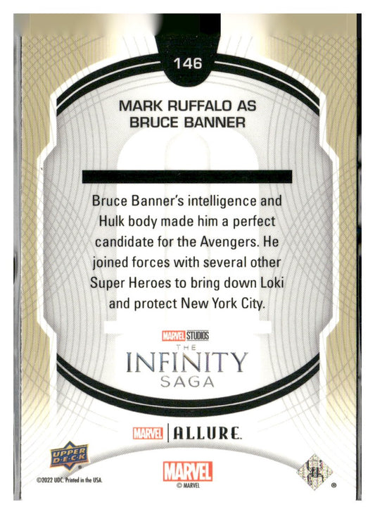2022 Upper Deck Allure Marvel Studios #146 Mark Ruffalo as Hulk Blue Line