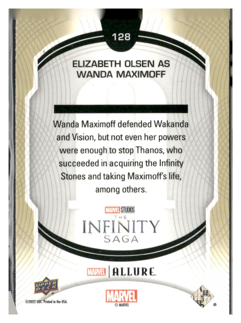 Upper Deck Marvel Allure #128 Elizabeth Olsen Wanda Maximoff SP high series 2022