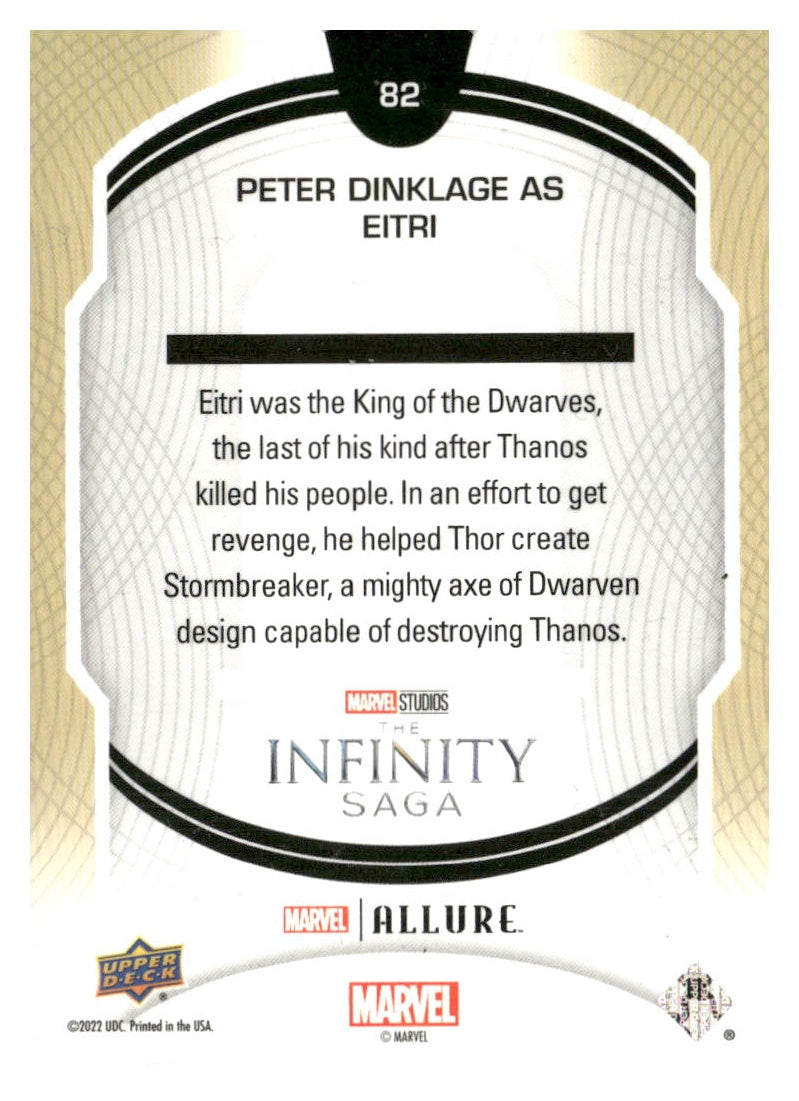 2022 Upper Deck Allure Marvel Studios #82 Peter Dinklage as Eitri