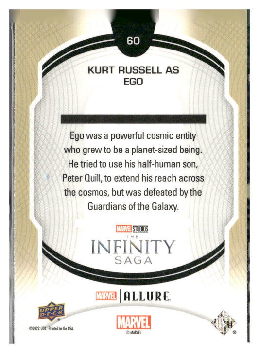 2022 Upper Deck Allure Marvel Studios #60 Kurt Russell as Ego