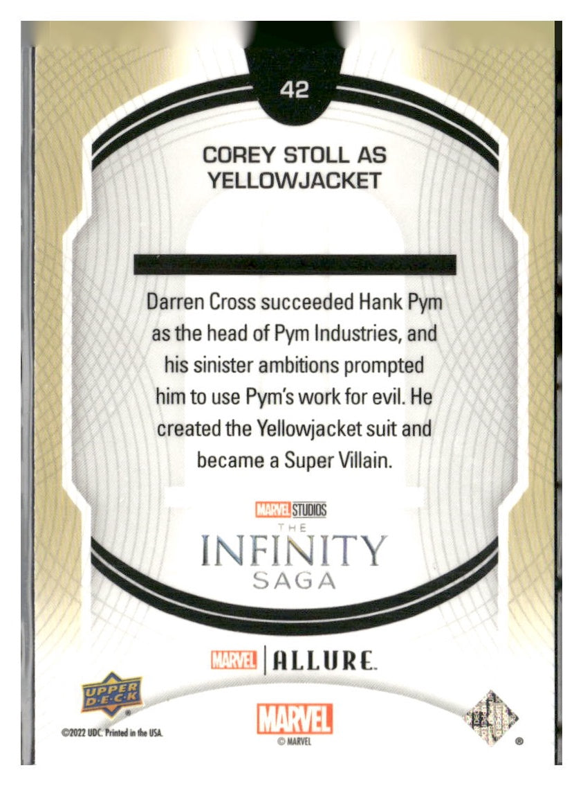 2022 Upper Deck Allure Marvel Studios #42 Corey Stoll as Yellowjacket