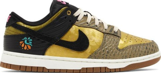 Pair of sneakers with a unique design on a white background