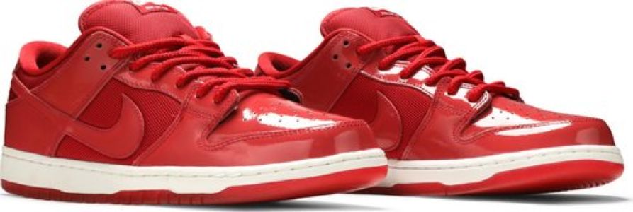 Nike SB Dunk Low Red Patent Leather (2015) SIze 8M/9.5W