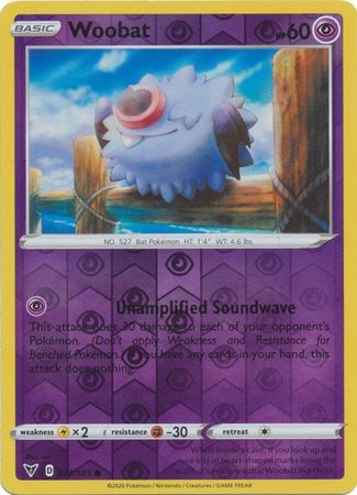 Sword and Shield Vivid Voltage Reverse Holo 073 Woobat