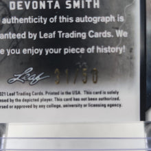 将图片加载到图库查看器,2021 Leaf Metal Draft Auto Rookie #/50 DeVonta Smith #BA-DS52 Philadelphia Eagles