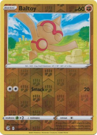 Sword and Shield Fusion Strike Reverse Holo 144 Baltoy