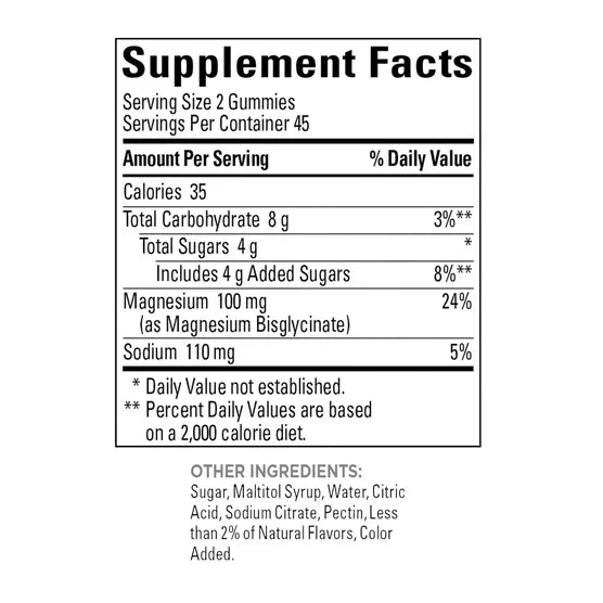 Nature Made Magnesium Glycinate 100 mg Gummies, 90 Gummies