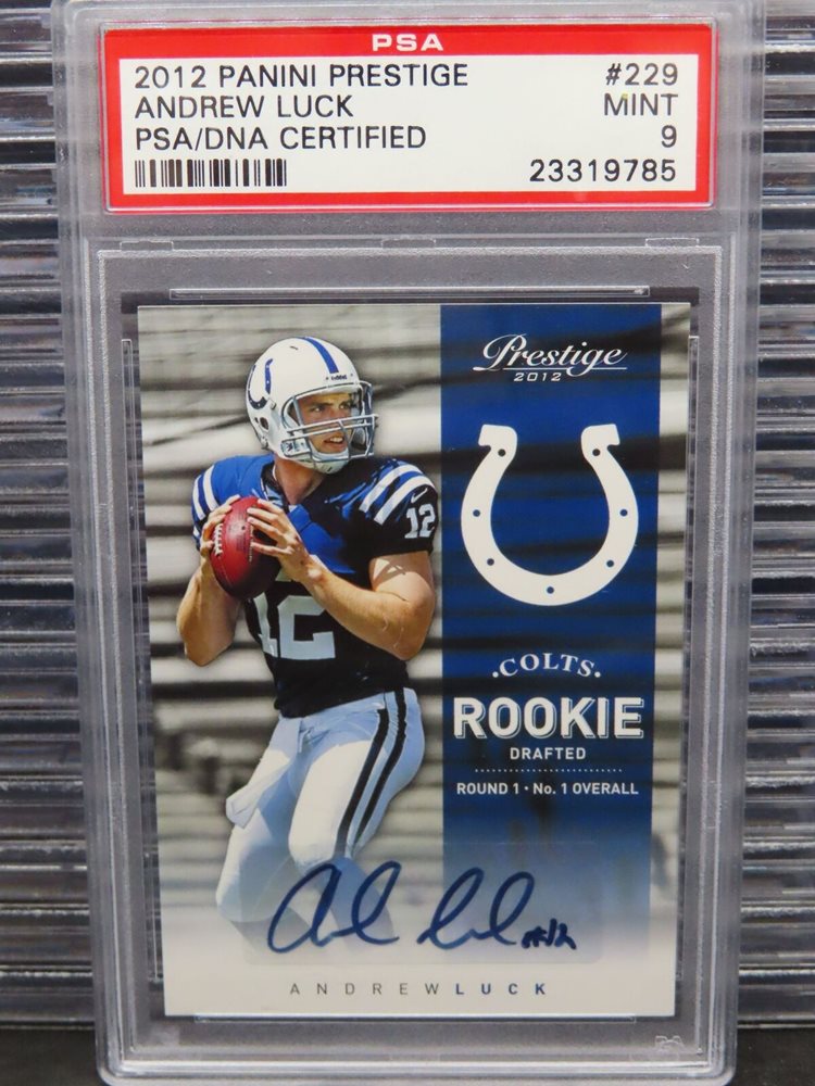 2012 Prestige Rookie Autographs #229 Andrew Luck Rookie Auto /299 COLTS 1ST PICK POP 1