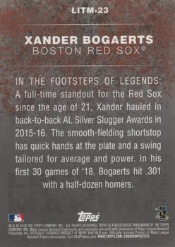 2018 Topps Update Legends in the Making Xander Bogaerts #LITM-23 Boston Red Sox