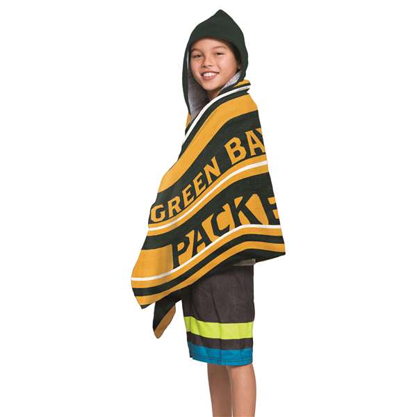 Green Bay Packers Juvy Hooded Towel 22"x51"