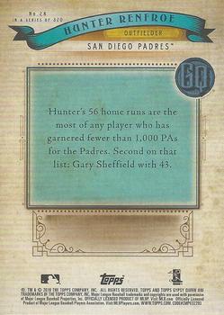 2019 Topps Gypsy Queen Purple Hunter Renfroe #28 San Diego Padres