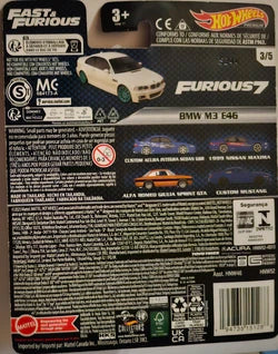 2023 Hot Wheels Premium Fast & Furious BMW M3 E46 3/5