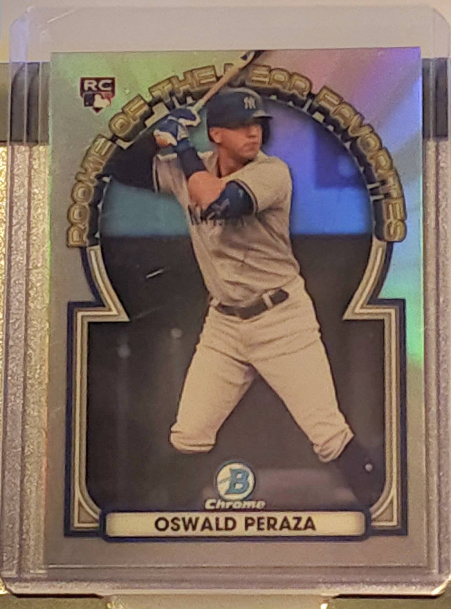 2023 Bowman Chrome Oswald Peraza Rookie of the Year Favorites #ROYF-13 Yankees