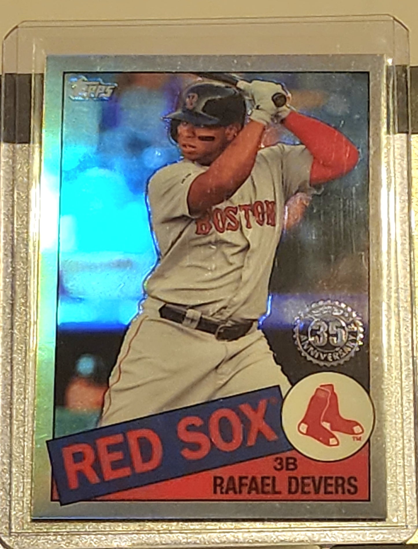 Rafael Devers 2020 Topps Series 1 35th Anniversary Silver Refractor #85TC-8 Boston Red Sox