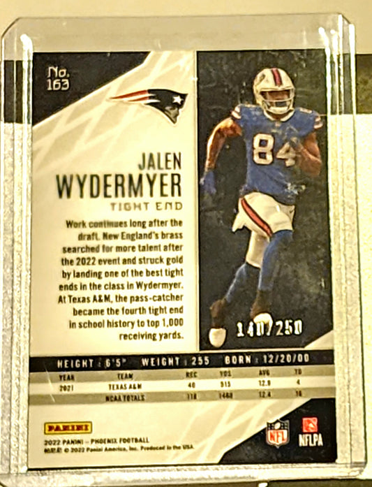 Jalen Wydermyer 2022 Panini Phoenix Red Prizm Rookie Card /250 #163