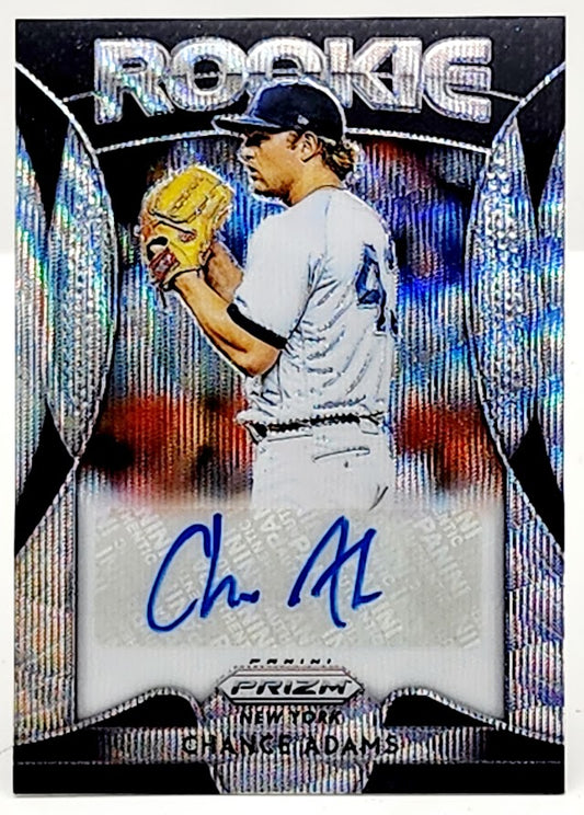 2019 Panini Prizm #RA-CA Chance Adams RC Blue Wave Auto #/60 ~ Yankees
