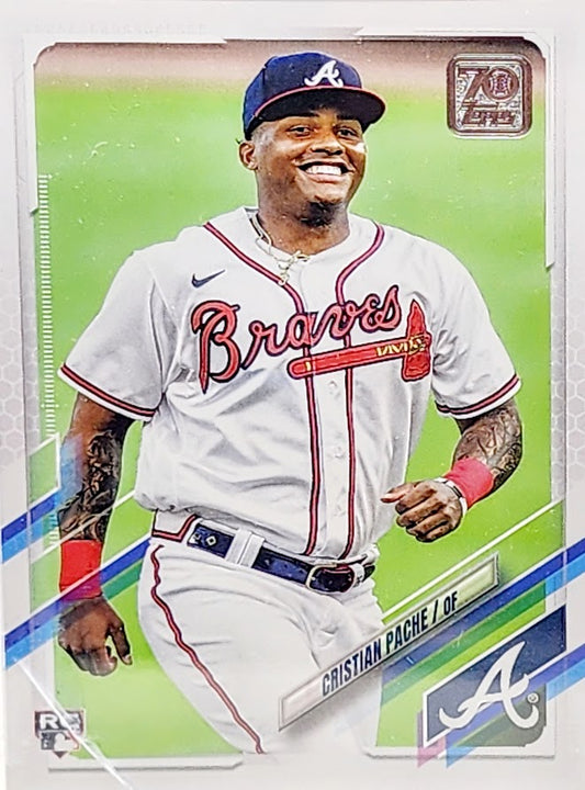 2021 Topps Cristian Pache Rookie Card RC #187 PSA 9 Braves