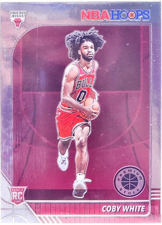 2019-20 Panini NBA Hoops Coby White Rookie Card No. 204 PSA 10