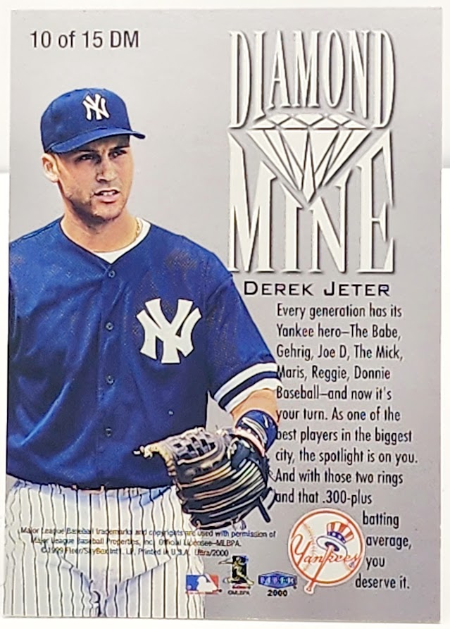 2000 Fleer Ultra Baseball Diamond Mine #10 Derek Jeter