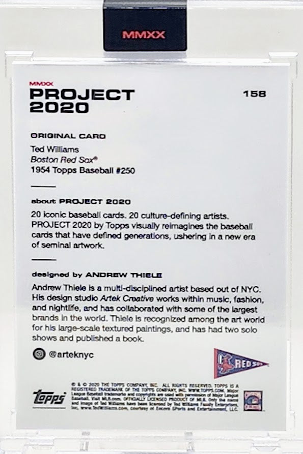 Topps Project 2020 Ted Williams by Andrew Thiele #158 Red Sox