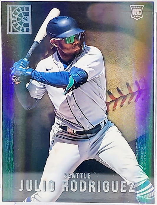 2022 Panini Capstone #14 Julio Rodriguez HOLO REFRACTOR ROOKIE RC MARINERS CSG 8.5 NM Mint