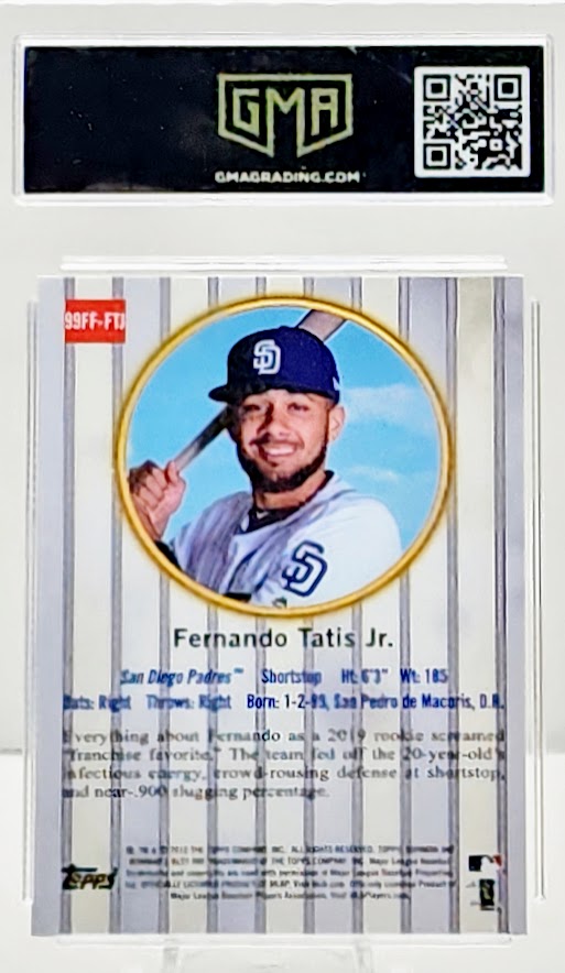 2019 Bowman's Best Fernando Tatis Jr Rookie Refractor #99FF-FTJ GMA 10 GEM Mint