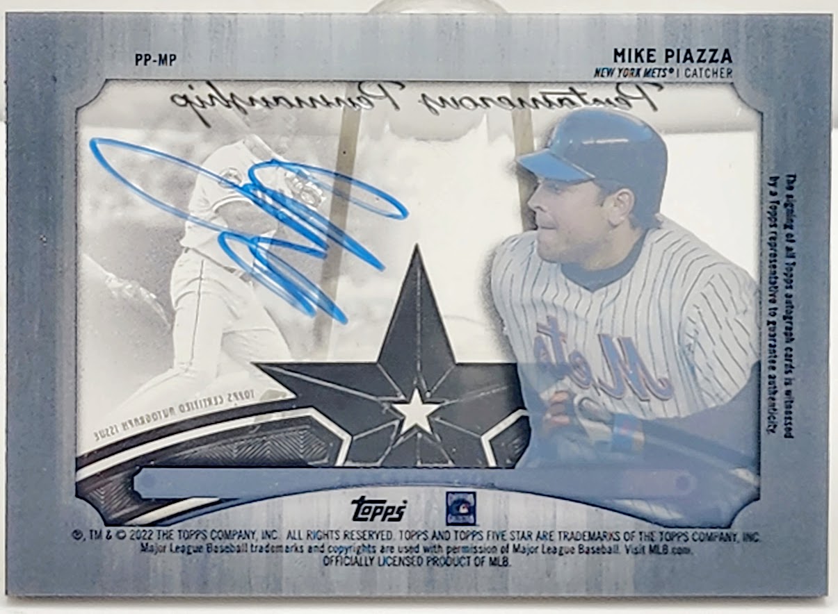 2022 Topps Five Star Pentamerous Penmanship /25 Mike Piazza #PP-MP Auto HOF - walk-of-famesports
