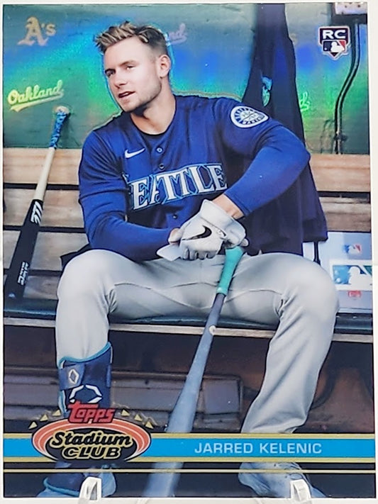 2021 Stadium Club Chrome Jarred Kelenic #396 Rookie RC Refractor 1991 Variation - walk-of-famesports