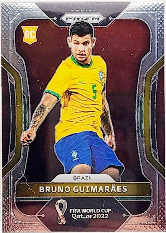 2022 Panini World Cup Prizm Bruno Guimaraes RC Brazil #27 PSA 9 Mint