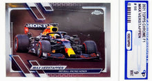 将图片加载到图库查看器,2021 Topps Chrome F1 Max Verstappen Refractor #98 Parish 9 Mint