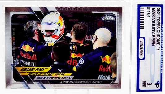 2021 Topps Chrome F1 Max Verstappen Refractor #161 Parish 9 Mint